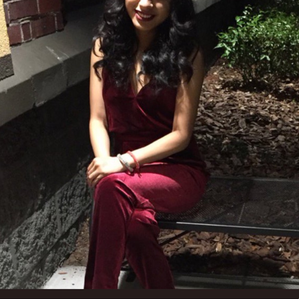 Red Velvet jumpsuit